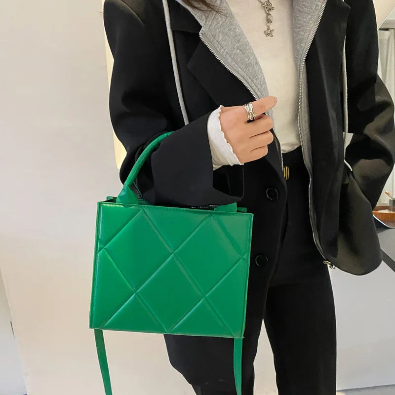 Casual Large Capacity Ladies Handbags Top-handle Bags Fashion Plaid Crossbody Shoulder Bags For Women Gift - Free Item Weekend (50% off).