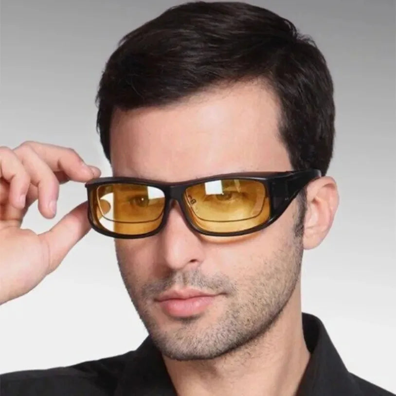 Windproof and Eye Protecting Sunglasses Anti Glare Car Driving Glasses Protective Gears Sunglasses Night Vision Glasses