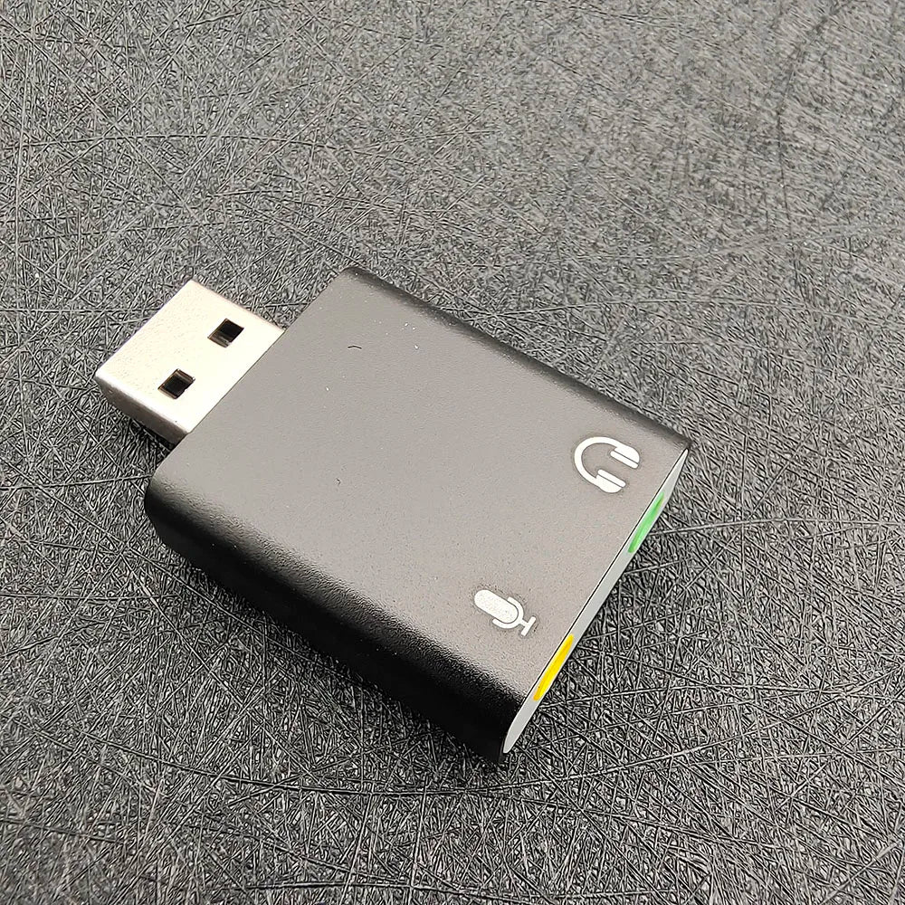 USB Sound Card 7.1 External USB to Jack 3.5mm Headphone Adapter Stereo Audio Mic Sound Card for PC Computer Laptop