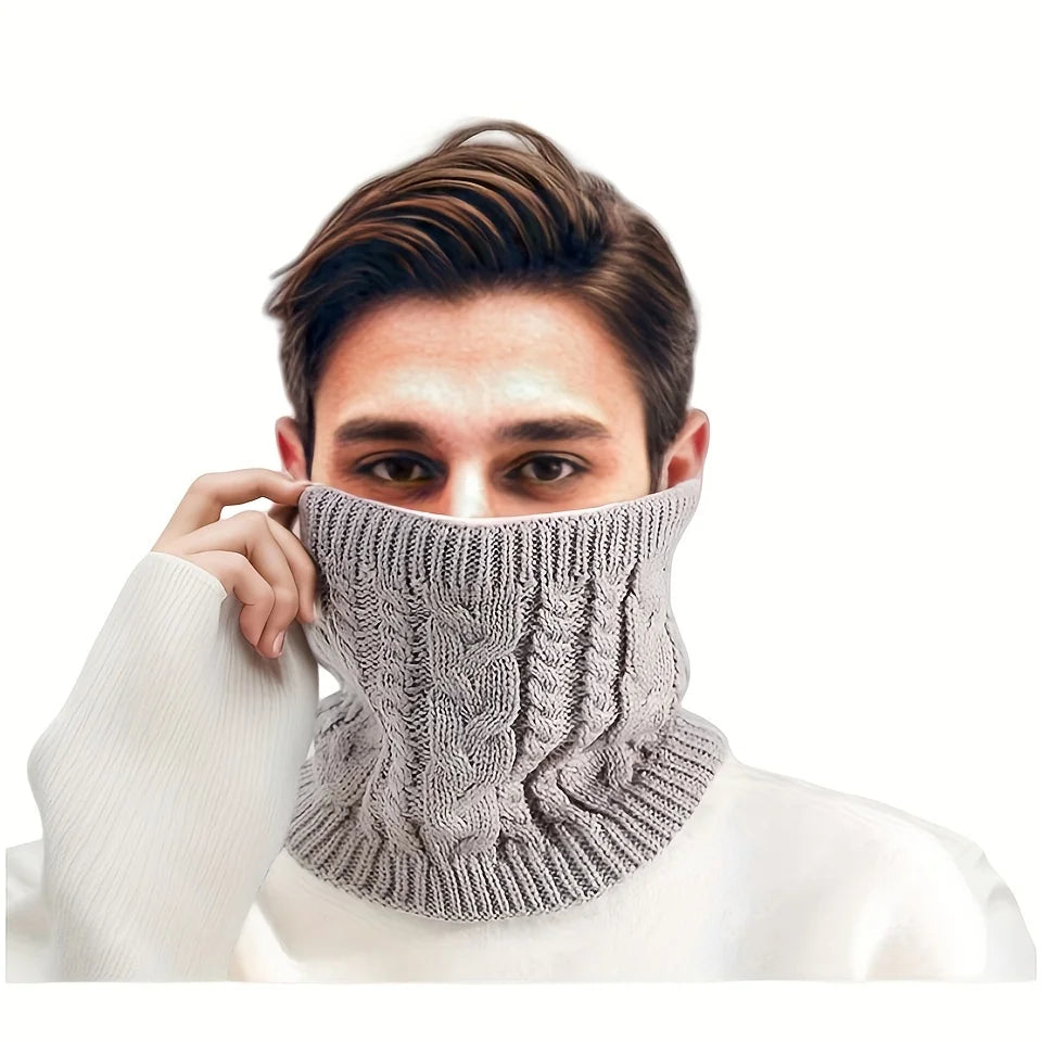 Fashion Polyester Fiber Neck Warm Scarf Suitable for Comfortable Winter Accessories for Men and Women in Cold Weather