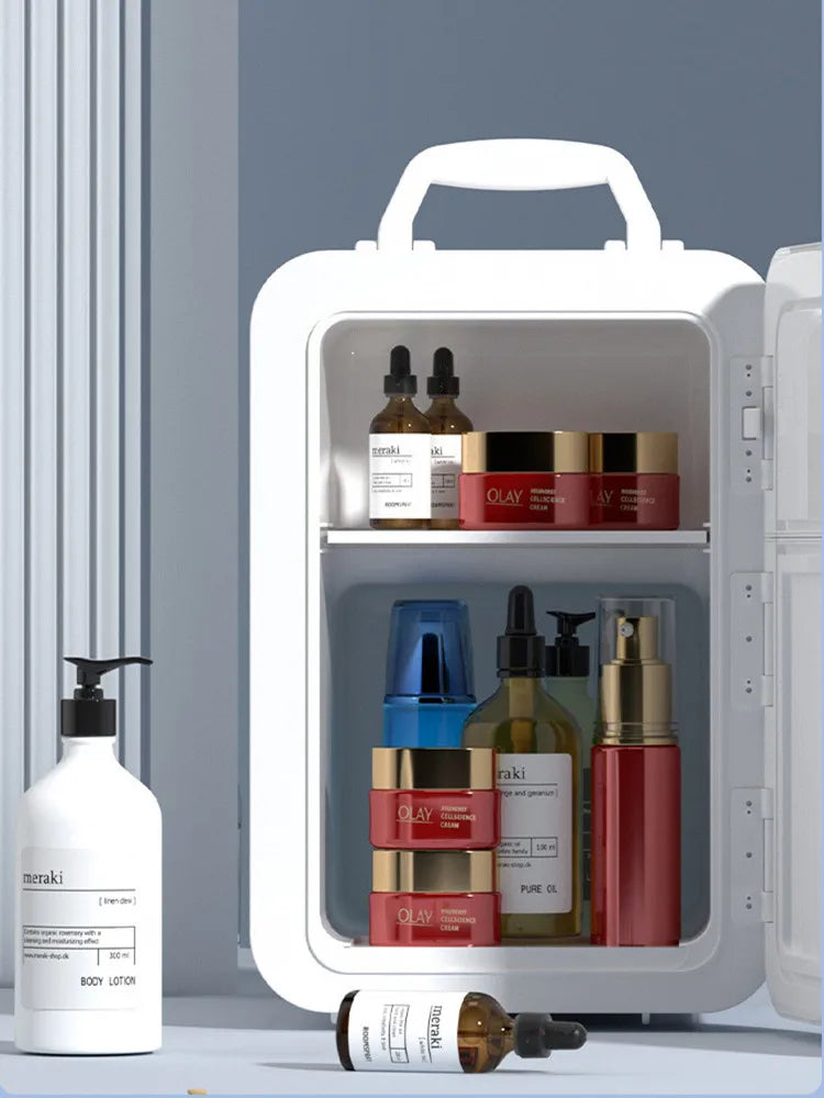 20-Liter Mini Mini Refrigerator Household Student Cosmetics Car Home Dual-Use Refrigeration Portable Digital Display Compressor