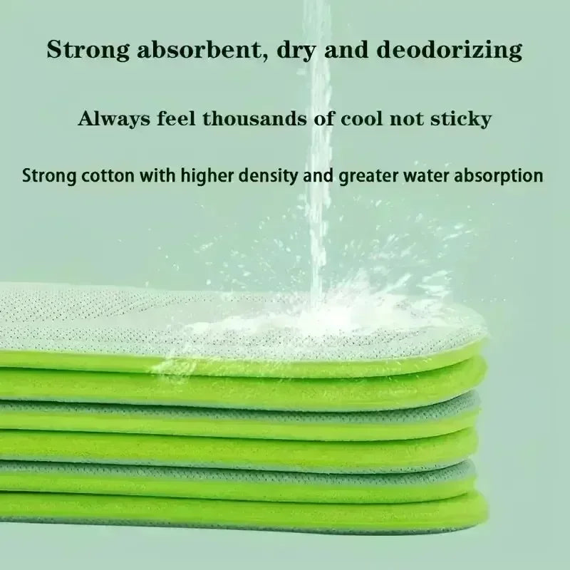 Memory Foam Insoles Foot Pain Relief Absorbs Sweat Soft Antibacterial Shoe Accessories
