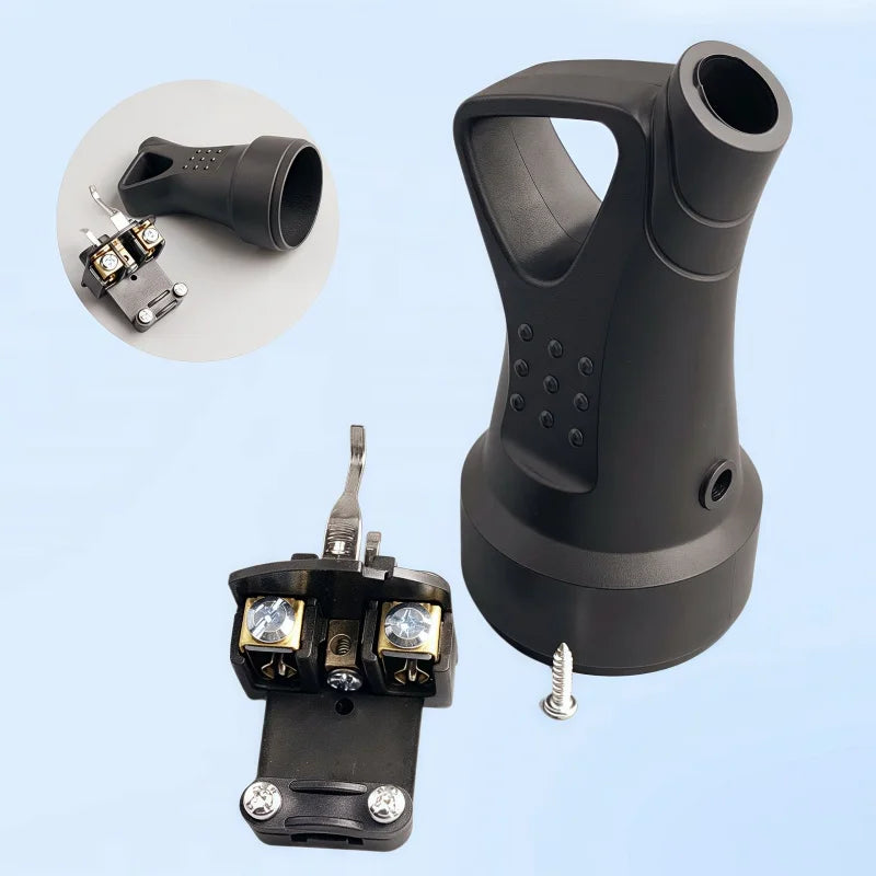 EU Rubber Waterproof Socket Plug Electrial Grounded European Connector With Cover IP54 For DIY Power Cable Cord 16A 250V