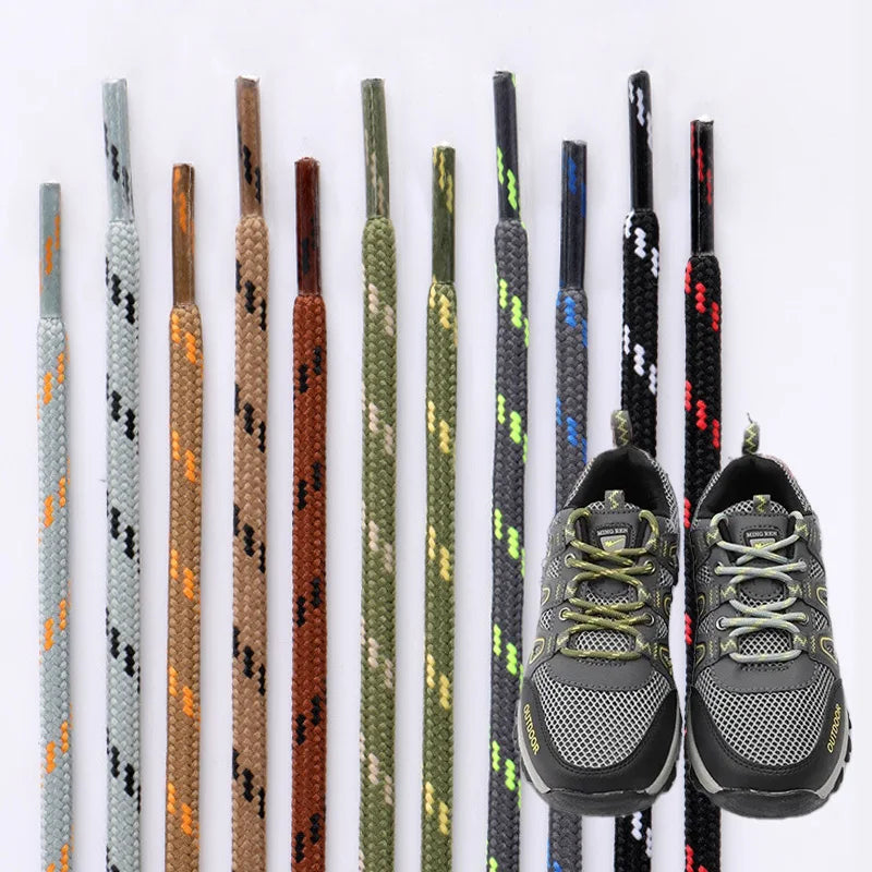Bold Round Hiking Shoe laces Sneakers Shoelaces High Top Outdoor Walking Boot Laces Shoes Strings Diameter 0.5CM Shoelace 1Pair - Free Item