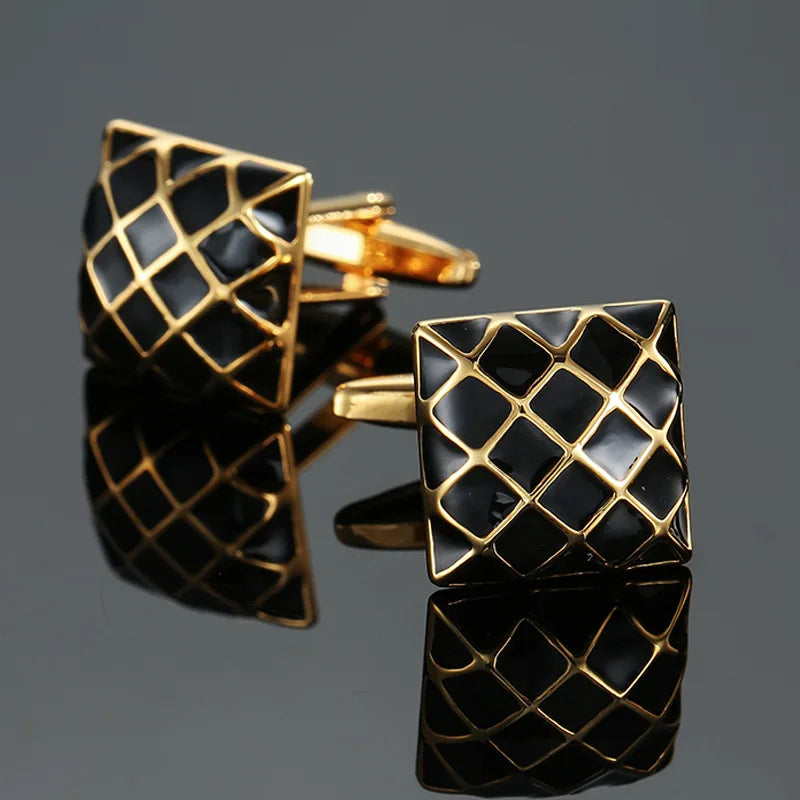 Cufflinks For Men Luxury Silvery Cuffs Retro Metal Cuff Links Mens French Square Button Shirts Business Jewelry Gift For Wedding - Free Item.