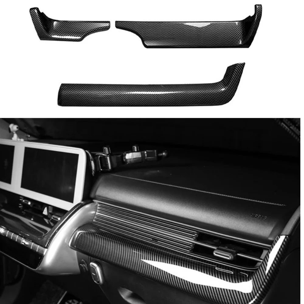 Auto Interior Trim Dashboard Trim Panel High-Performance Upgrade Kit For Hyundai IONIQ 5 / IONIQ 5 N 2022-2025 Left-hand Drive