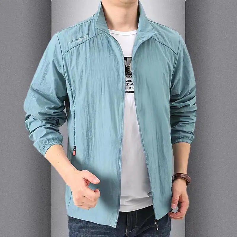 2025 New UPF50+ Thin Ice Silk Sun Protection Jacket for men and women Summer Sports UV protection skin clothing breathable M-5XL