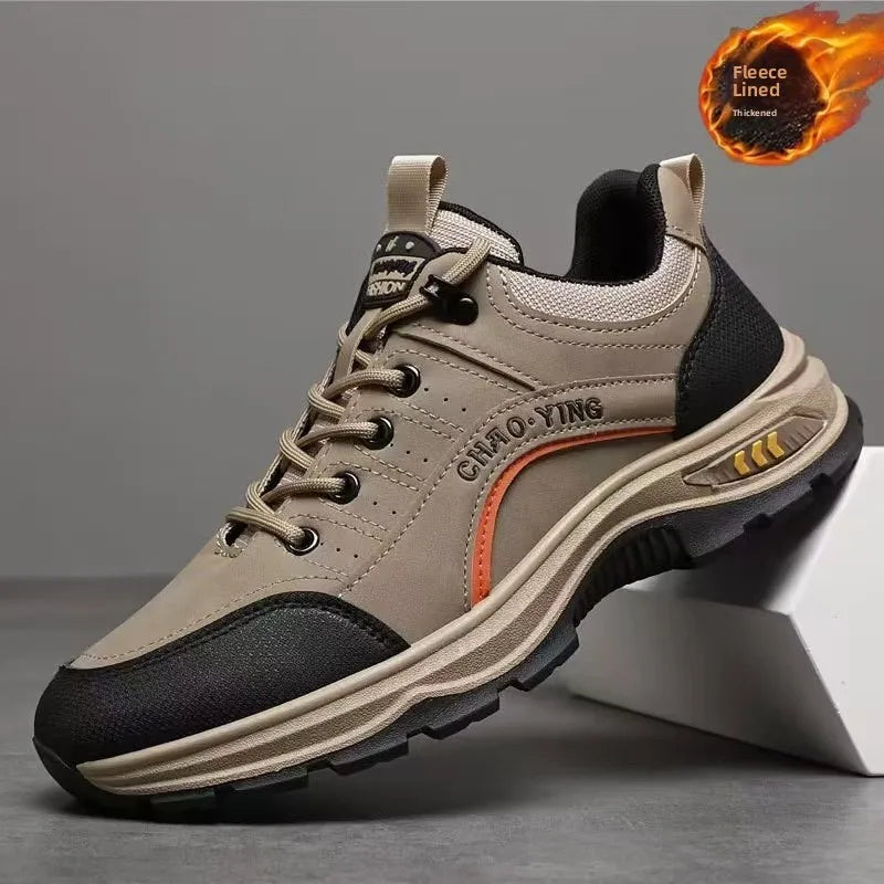 Spring 2025 Men's Fashion Outdoor Sports Casual Shoes Anti-slip Wear-resistant Mountain Climbing Work Shoes Versatile Comfort...