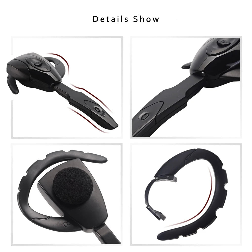 Wireless Business Earbuds with Microphone USB Rechargeable Music Headset for Car Computer Earpiece Accessories Type2