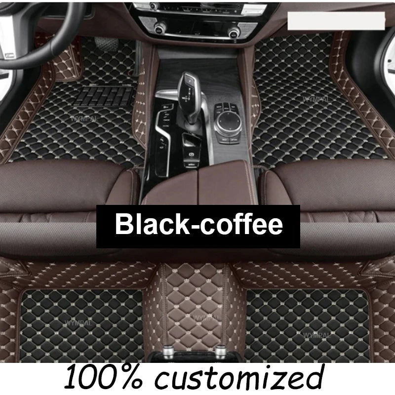 Car Floor Mats For Ford Mondeo MK4 2007 2008 2009 2010 2011 2012 2013 Auto Luxury Leather Men Women Car Mats Full Coverage