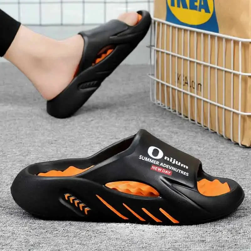 Men's Sandals 2025 Summer  New Arrival Dual-Tone Soft-Sole Outdoor Sports "Step-in Comfort" Beach Large Size Sandals