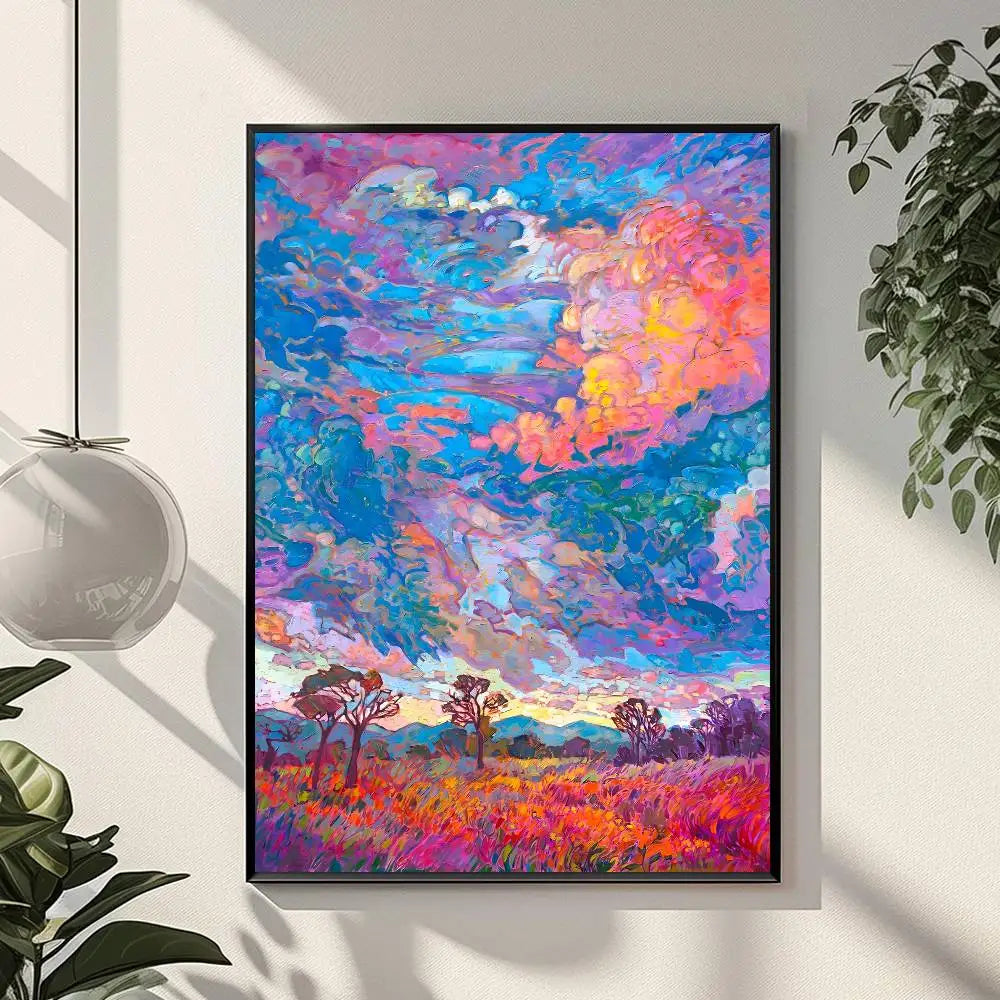 Paint by Numbers For Adult Kit Gorgeous Color Abstract Art Erin Hanson DIY acrylic Oil Painting Canvas by Number Home Decor