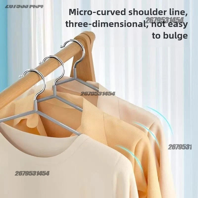 Garment Organizer Hangers Non Marking Clothes Hangers for Home Use Non Slip Drying Metal Thick Storage Bedrooms Wardrobes Adult