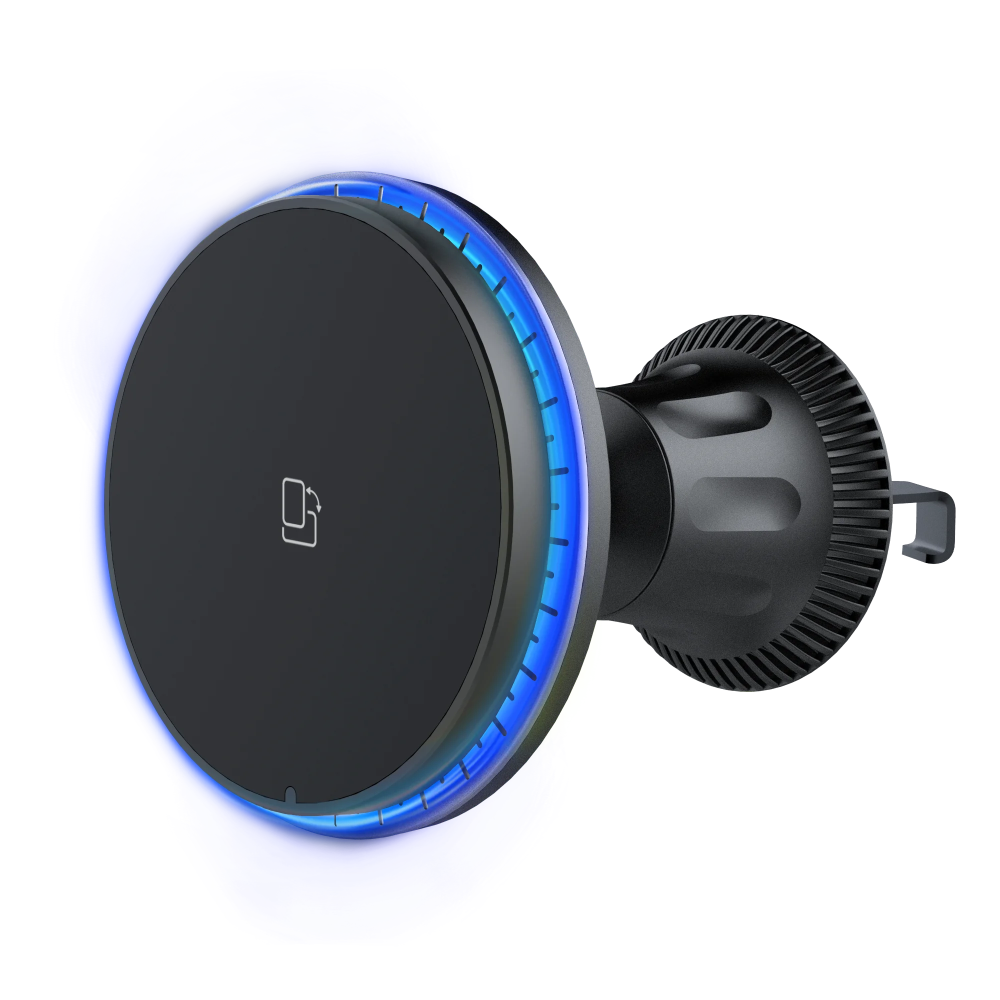 Magnetic Car Wireless Charger. Super Strong Magnetic Adsorption.Small Size And Portable.Fast charging.Blue Light/Scrolling Light