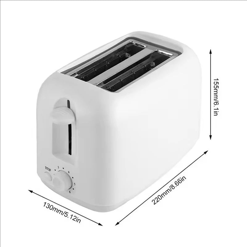 Home Toaster 6 Modes 2 Slice Bread Toast Maker Automatic Breakfast Machine One-Click Operation Sandwich Maker 110V/220V