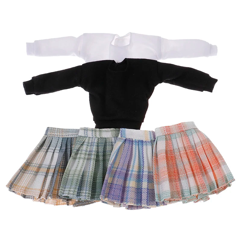 Doll Dress / Short Skirt / Blouse Summer Wear Clothing For 29cm 1/6 Dolls Fashion Clothes