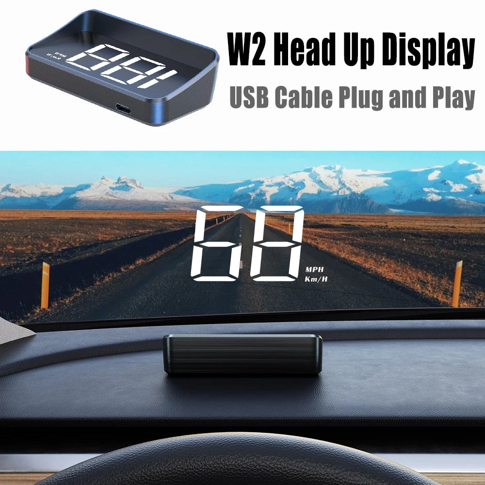 GPS Head-Up Display Auto Electronics HUD Projector Digital Display for All Car Speedometer Accessories KMH/MPH Car Accessories