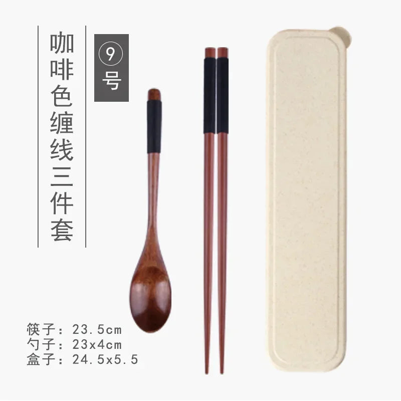 Handmade Dinnerware Cutlery for Kitchen, Wooden Spoon & Fork Dinner Kit for Rice, Soups, Cereal, Home Tableware - Free Item