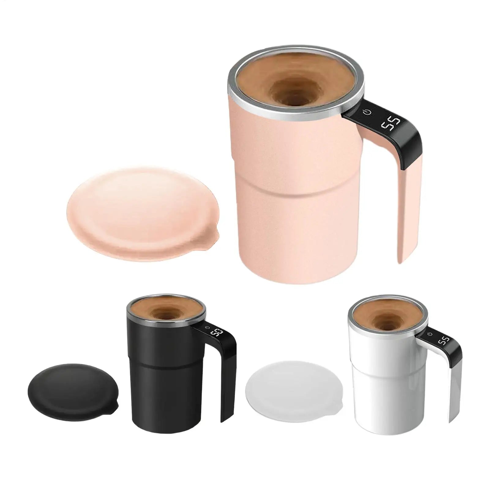 Self Stirring Mug Smart Coffee Cup with Temperature Display Rechargeable for Hot Chocolate Matcha Latte Protein Shake Mixing
