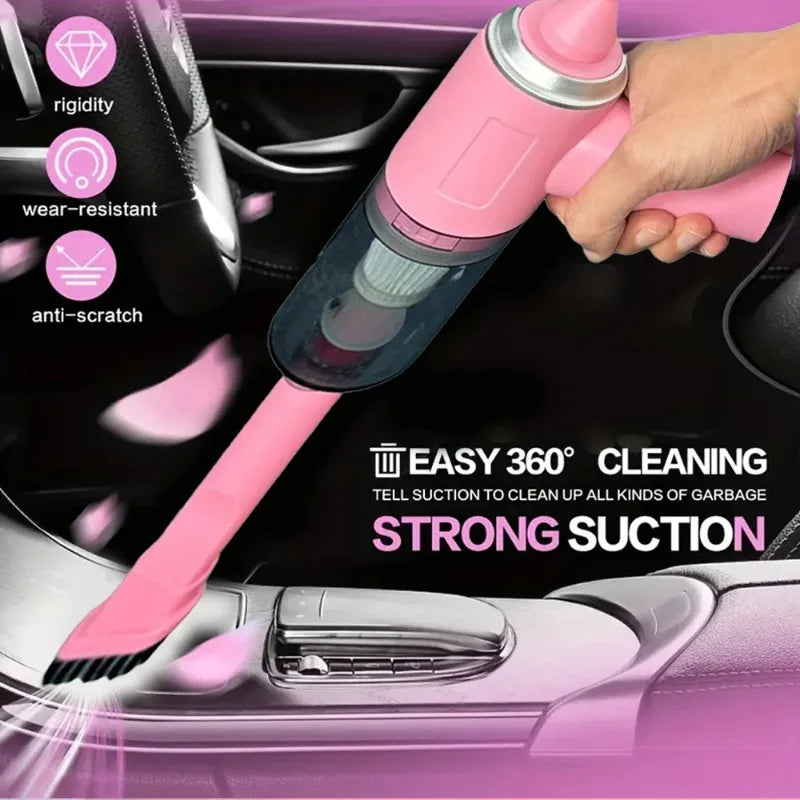Your Car's Secret Weapon. Portable Mini Vac Cleaner Reaches Every Crevice - No Cord, No Mess.