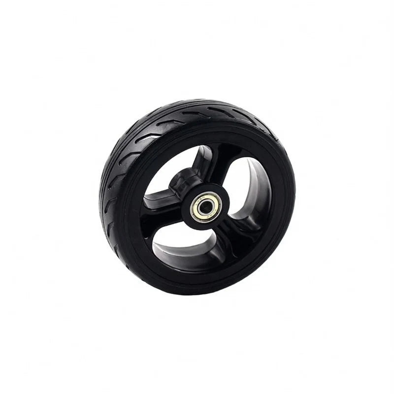 Get reliable traction and durability with these 5-inch solid plastic wheels for electric scooters.