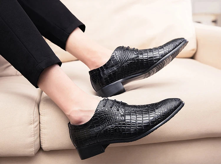 Men's Dress Shoes Classic Wedding Casual Business Shoes For Men Trend Party Social Office Leather Shoes Male