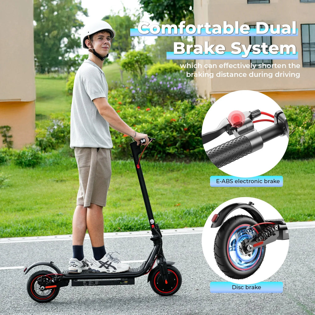 iScooter Electric Scooter W7 8.5Inch 36V 10.5Ah 650W Motor 25-35km Range 4-Speed Modes 35km/h double shock absorbers E Scooters