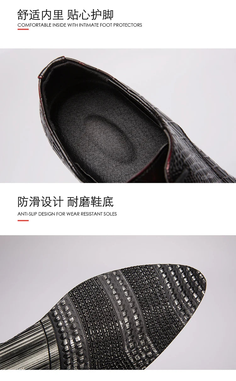 Men's Dress Shoes Classic Wedding Casual Business Shoes For Men Trend Party Social Office Leather Shoes Male