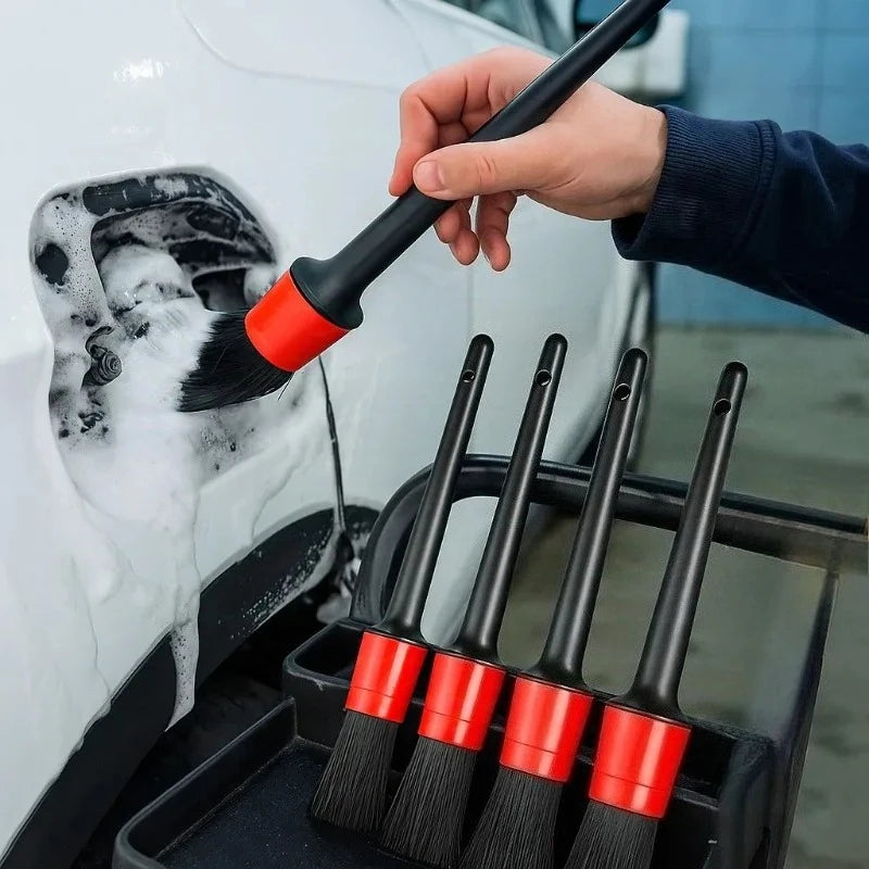 Car Cleaning Brush Kit – Automotive Detailing Brushes for Interior, Exterior & Wheel Rims, Multi-Size Plastic Cleaning Tools