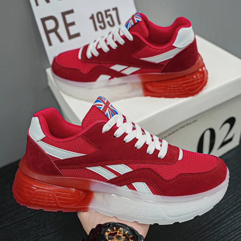 New men's sports running shoes platform leisure outdoor cushioning jogging shoes fashion boys and teenagers walking men's shoes
