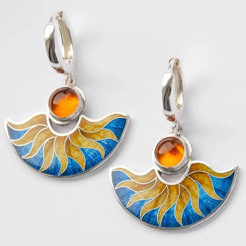 Indian Tribe Statement Dangle Earrings For Women Female Jewelry Vintage Ethnic Metal Drop Earrings Long Earring Accessories