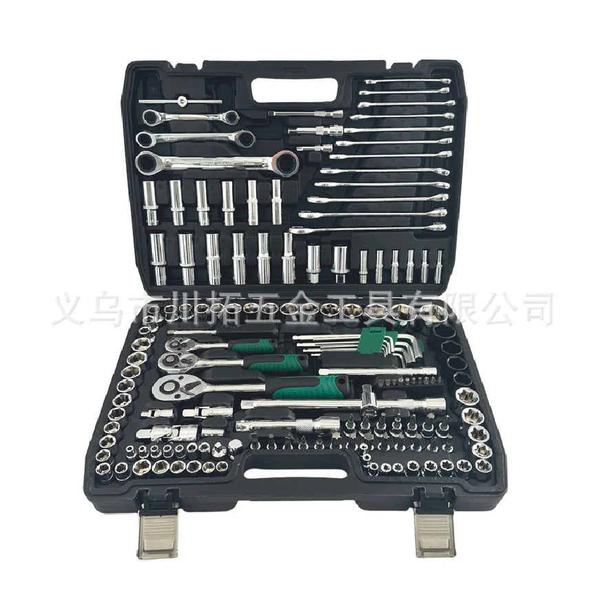 151Pcs Stainless Steel Car Repair Tool Kit For Off-Road Motorcycles - Complete Automotive Maintenance Accessories