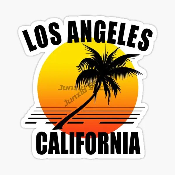 Los Angeles, California, USA Beautiful Scenery Vinyl Self-adhesive Car Sticker Window Bumper Premium Laptop Wall Accessories