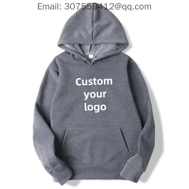 Free Addition of Logo for Men's and Women's Customized Hoodies, with the Option to Print Photos and Logos of Your Design as High