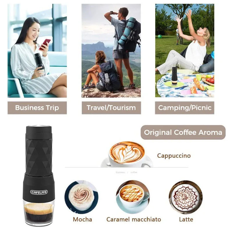 Portable fully automatic Italian espresso capsule coffee machine