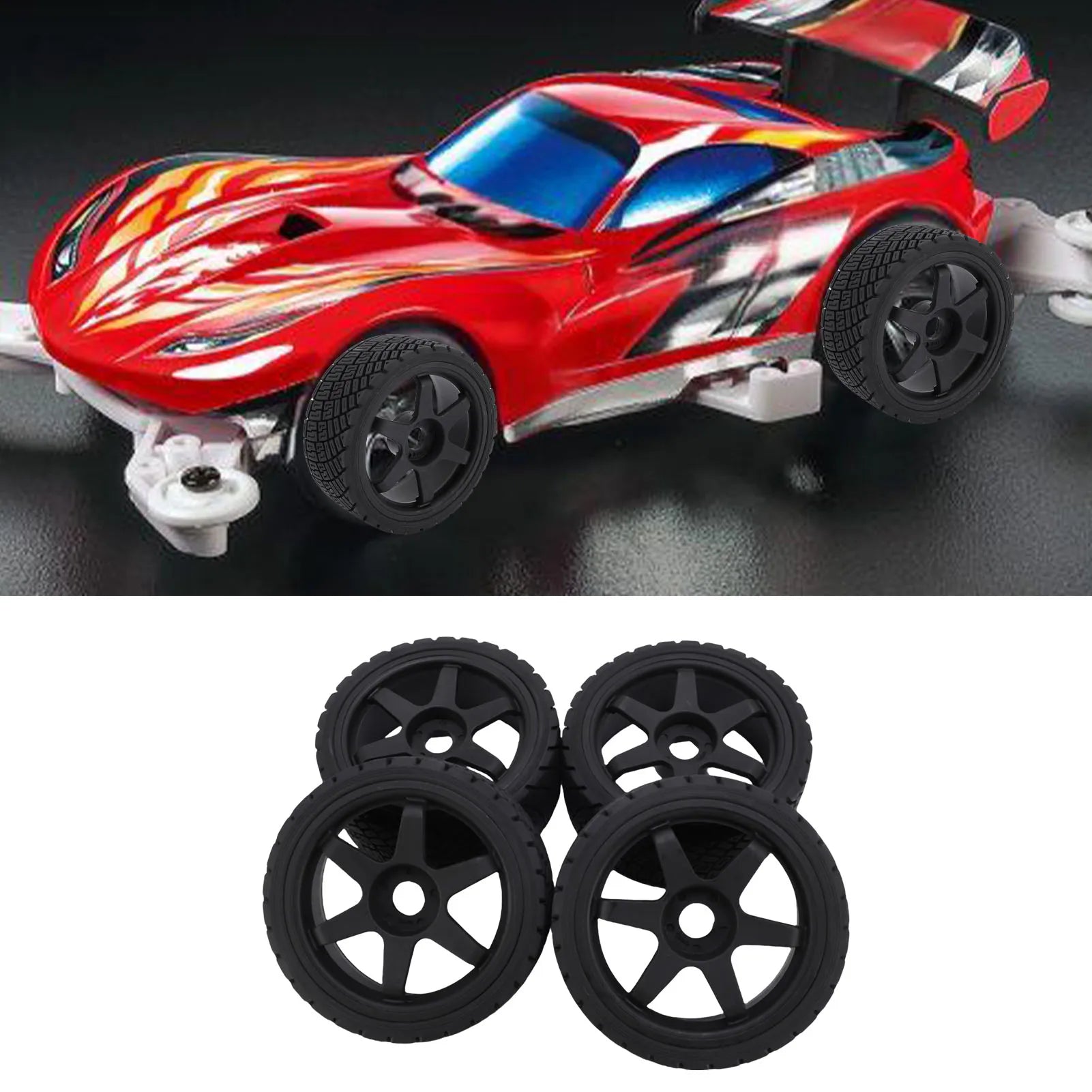 RC  Racing Tyres Excellent Traction Anti Slip 1/7 1/8 RC  Car Tires Wheel Rims Lightweight 17mm for RC  Racing