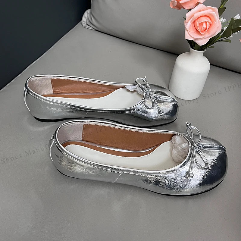 IPPEUM Tabi Footwear For Women 2026 New Fashion 36-44 Size Plus Ballet Flats Shoes With Split Toe