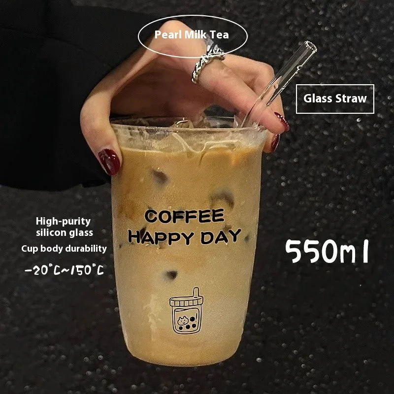 Gianxi High Borosilicate Glass Cup For Household Use Heat-Resistant Water Cup High Aesthetic Coffee Cup