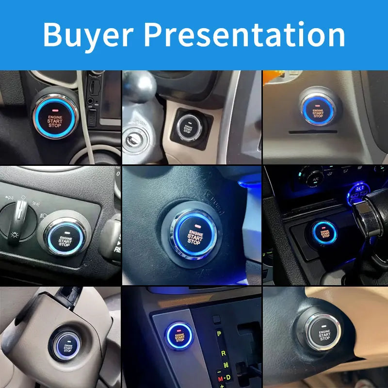 Remote Starter and Car Alarm Smart App Remote Start Stop System for Cars Engine Push Start System with Auto Ignition Button