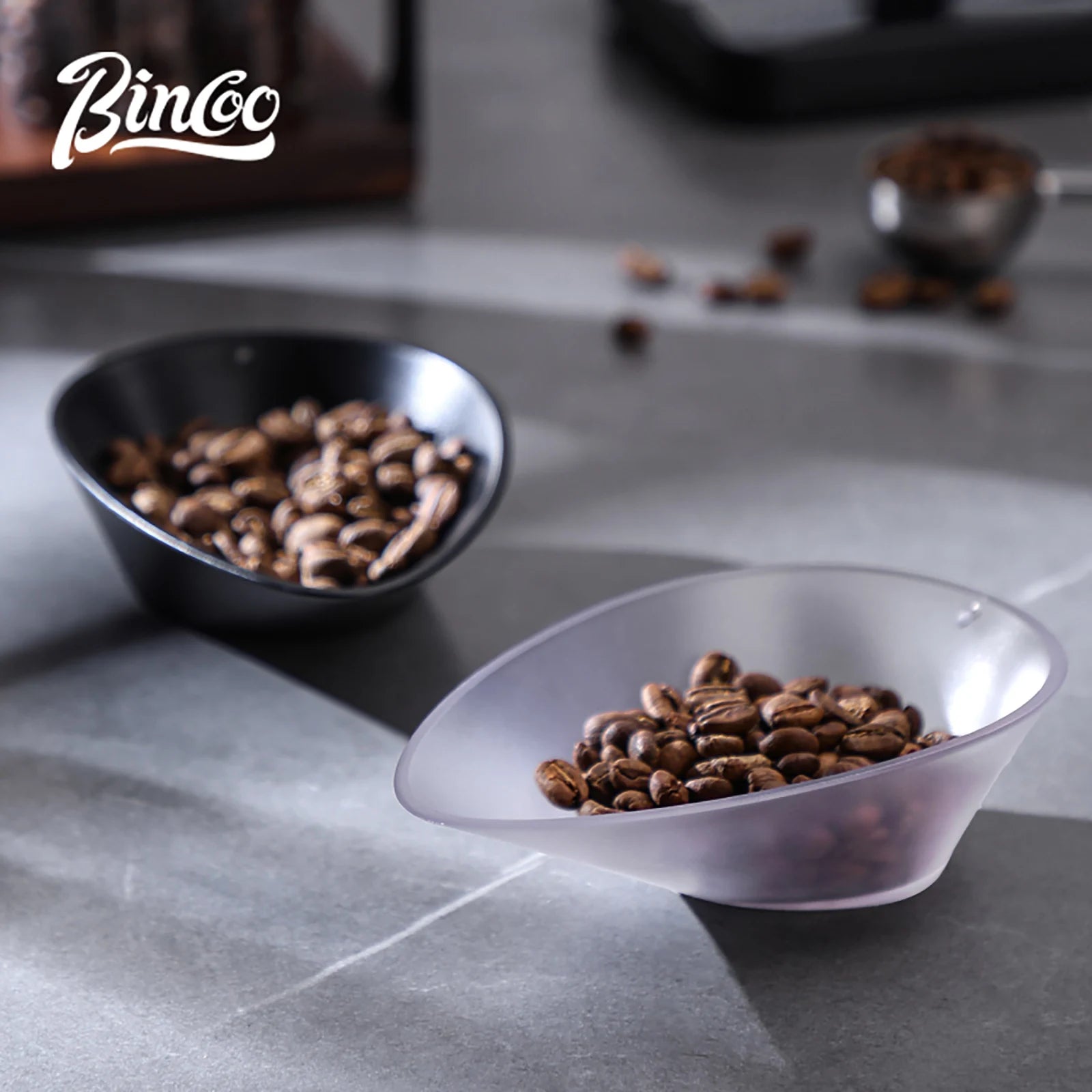 Binccoo coffee bean ingredient cup coffee or tea ingredient container measuring cup tray home barista espresso accessories