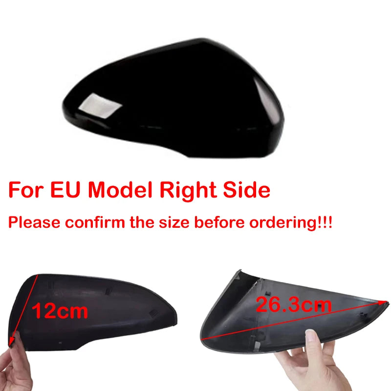 For US Ford Fusion 2013 2014 2015 2016 2017 2018 2019 2020 2021 Car Side Rearview Mirror Cover Glossy Black Clip-on Exterior
