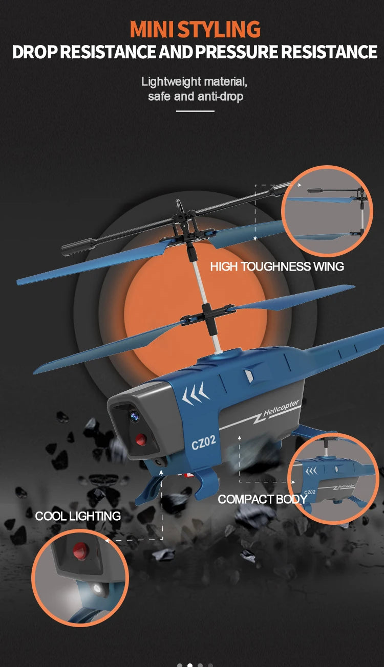 Rc Helicopter 3.5Ch 2.5Ch Rc Plane 2.4G Rc Helicopters for Adults Obstacle Avoidance Electric Airplane Induction Flying Toys