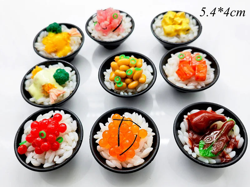 2PCS 1:6 Scale Dollhouse Miniature food Japanese Seafood Noodles Pretend Kitchen food for Blyth,1/6 Doll Accessories - Free Item.