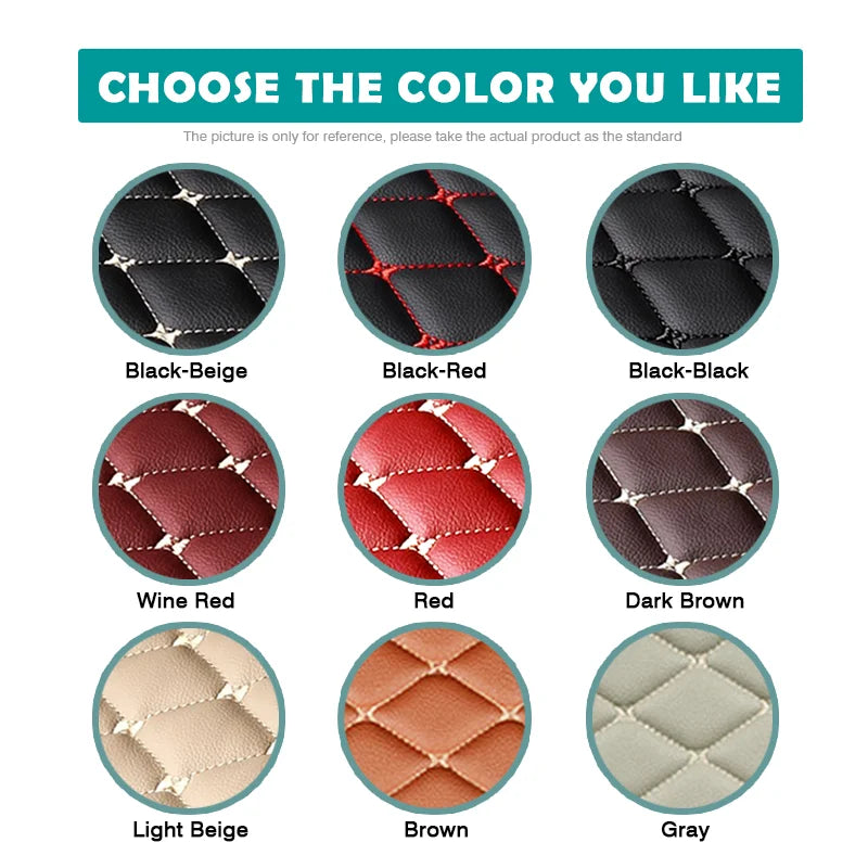 Custom Automotive Car Floor Mats For Mercedes W124 1985 1986 1987 1988 1989 Auto Luxury Leather Men Women Car Mats Full Coverage