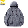 Summer Jacket Men's Casual Lightweight Breathable UPF50+ UV Hooded Coat Male Minimalist Trendy Camping Fishing Skin Windbreaker