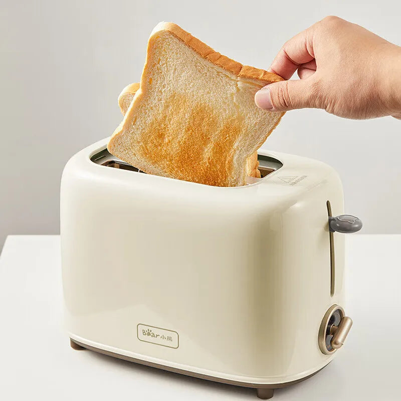 Electric Toaster Breakfast Sandwich Bread Slicer Plastic Household Bread Maker with English Operating Language