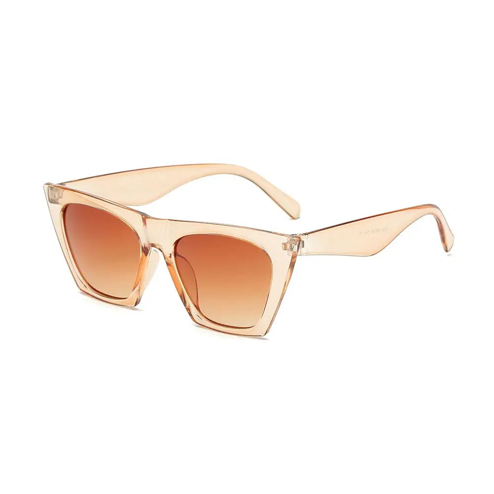 Trendy Cat Eye Sunglasses for Women/Men Retro Square Sun Glasses UV400 Protection Eyewear Summer Shades Fashion Accessories