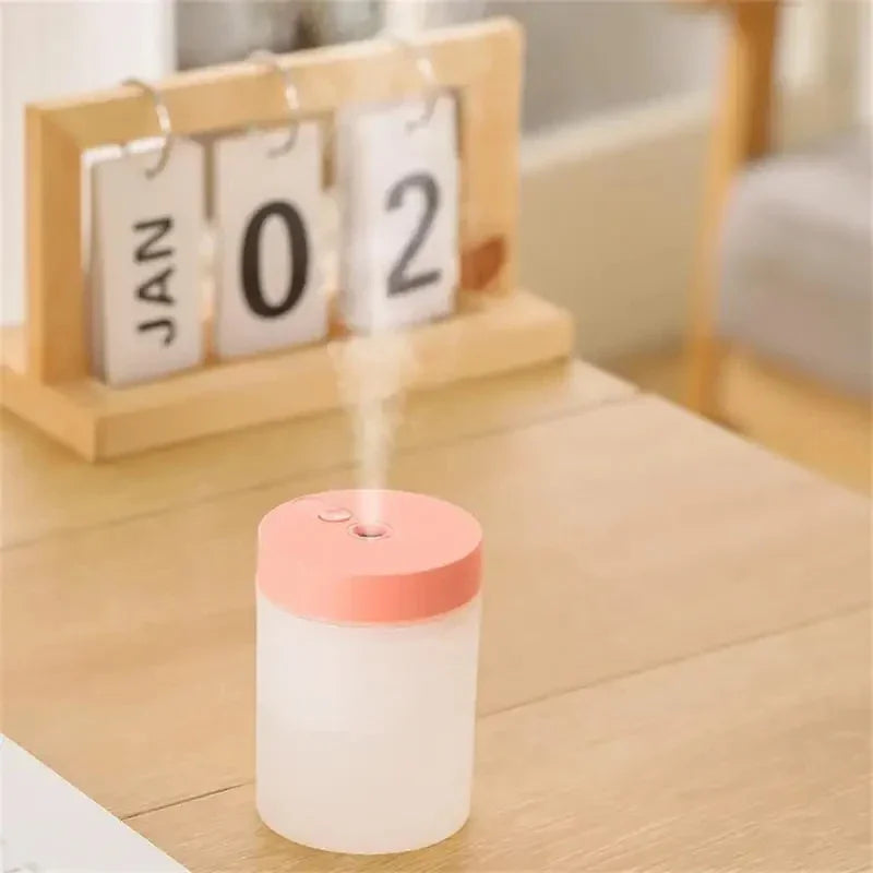 200ML USB Mini Humidifier - Ultrasonic LED Essential Oil Diffuser Portable Car Purifier & Aroma Anion Mist Maker for Home Office