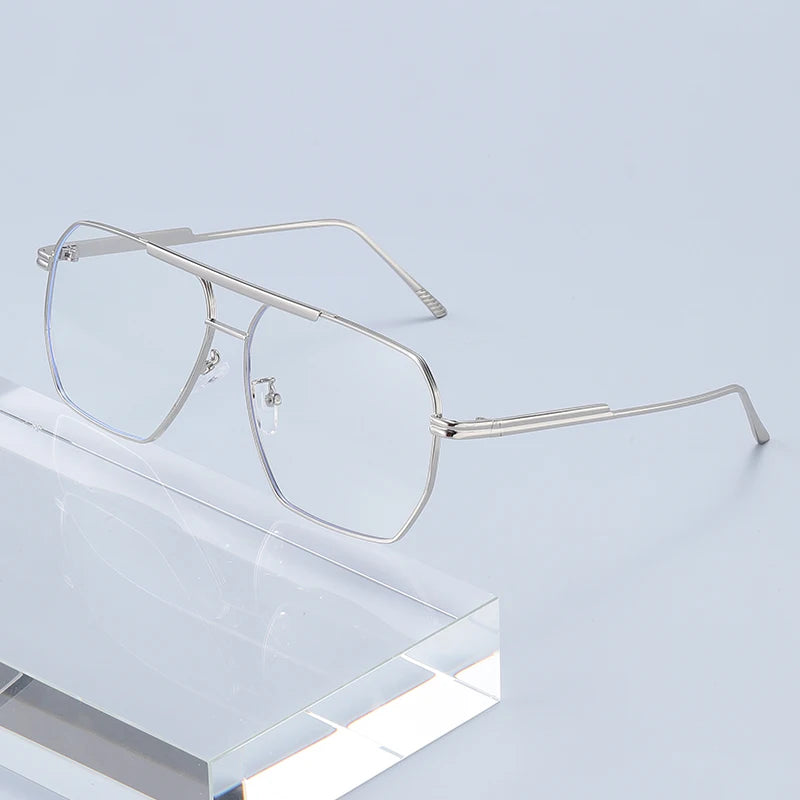 Business Style Metal-framed Glasses For Men And Women, Suitable For Driving Car Glasses2501