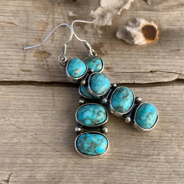 Indian Tribe Statement Dangle Earrings For Women Female Jewelry Vintage Ethnic Metal Drop Earrings Long Earring Accessories
